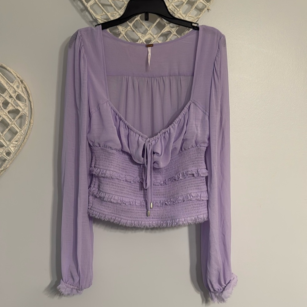 Free People Lavender Top